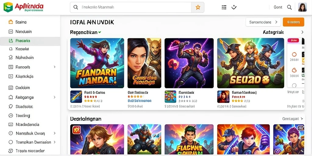 Tampilan beranda aplikasi 62IDN yang menarik.