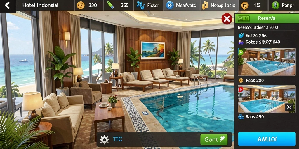 Screenshot antarmuka permainan yang menawan.