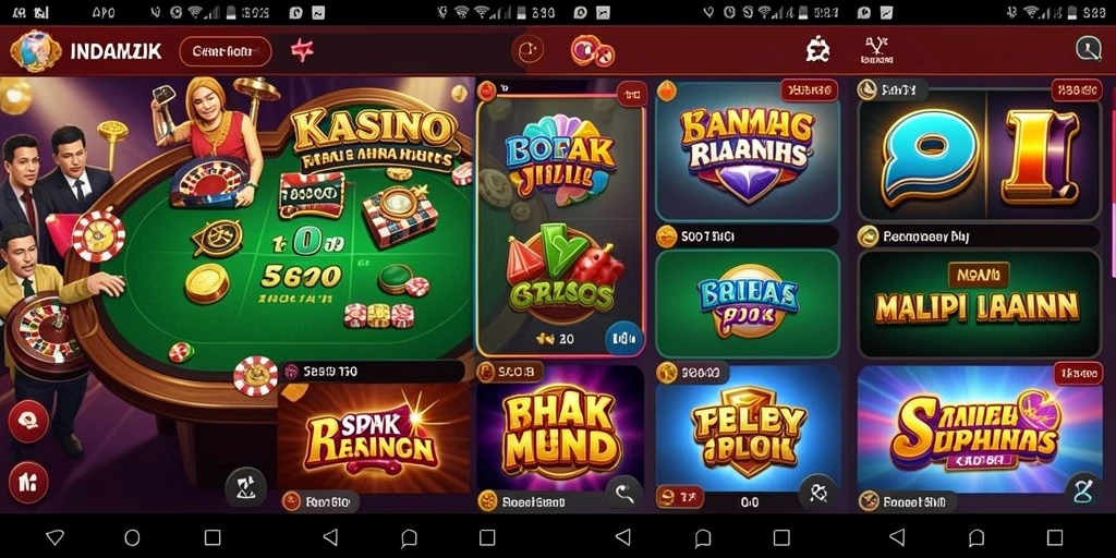 Tampilan awal aplikasi yang menarik dan user-friendly.