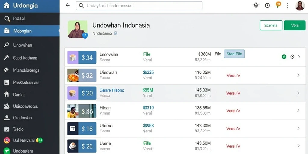 Tampilan menu utama yang intuitif dan mudah digunakan.