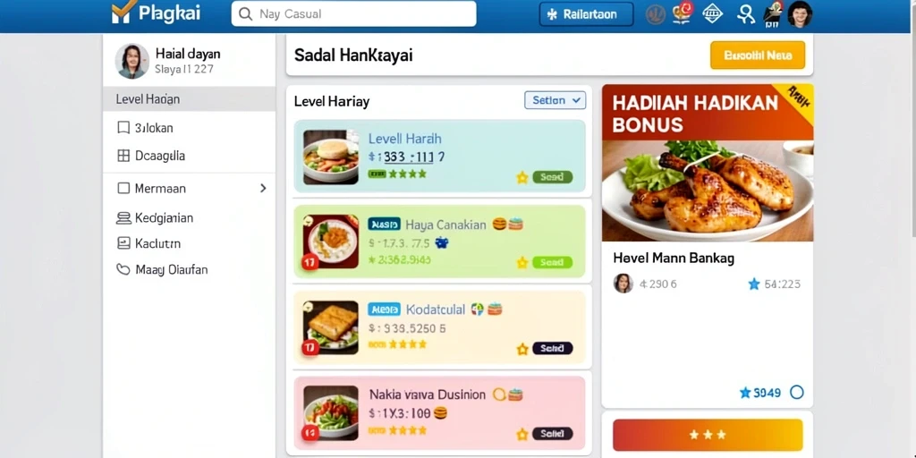 Tampilan menu utama ULAR288 yang menarik.