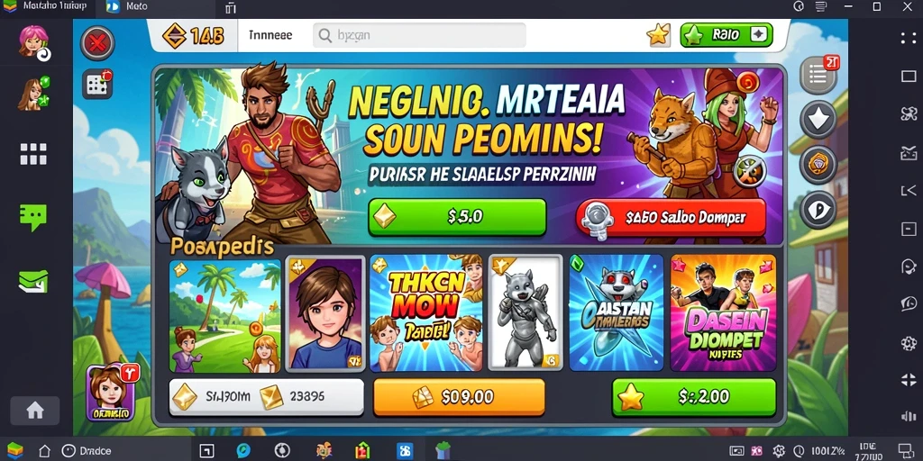 Tampilan grafis yang menakjubkan dalam permainan.
